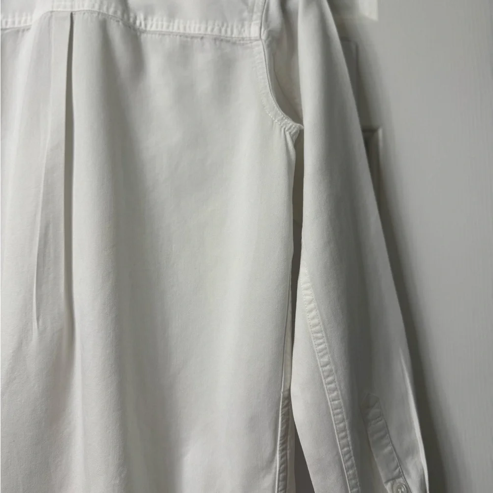 Madewell shirt XXS white button front collar pocket each breast long sleeve NWOT - Picture 12 of 13